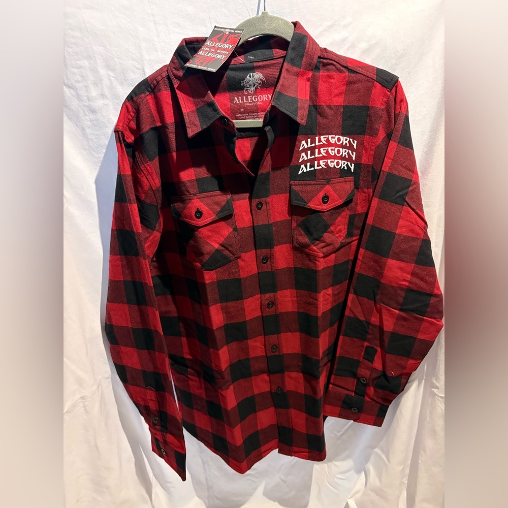 Allegory Label 006 "Berserk" Limited Edition Red/Black Flannel Shirt Men's M